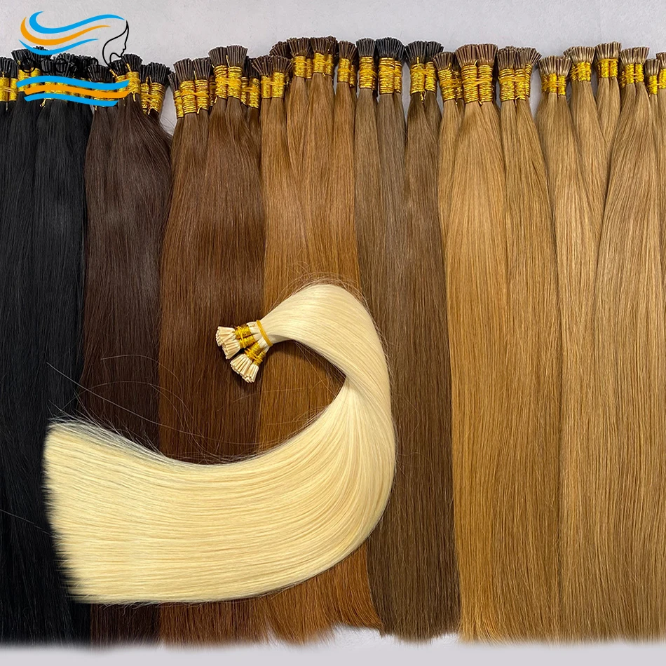 

100% настоящие человеческие волосы Remy I-tip для женщин, вьетнамские человеческие волосы, прямые наращивания, плетение, кератиновые капсулы, плетение человеческих волос