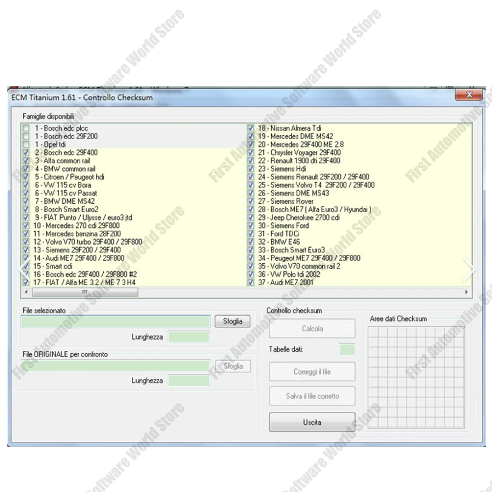 ECUsafe 2.0 + Car Tool 3.6 Clear Airbag Immo Off+ ImmoKiller v1.1+ IMMO Universal Decoding V3.2 + Winols 4.51+ECM TITANIUM 1.61