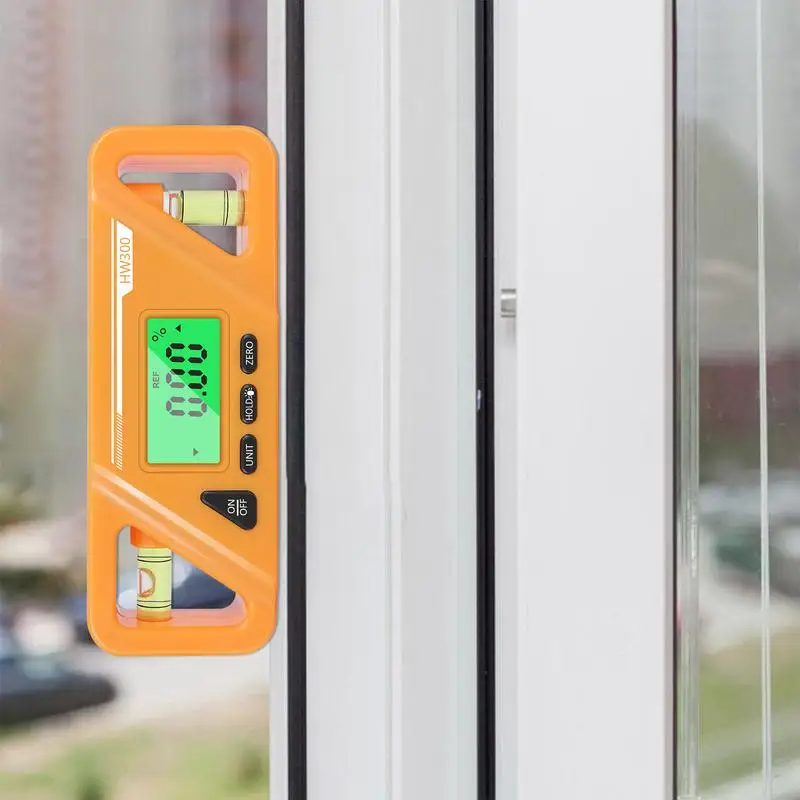 Digital Spirit Level & Protractor Neodymium Magnets Bright LCD Display Horizontal & Vertical Bubble Level for Industry