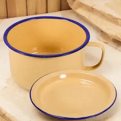 

Ramen Bowl Enamel Instant Noodles Food Serving Soup Bowl Large Kitchenware Household Tableware Practical