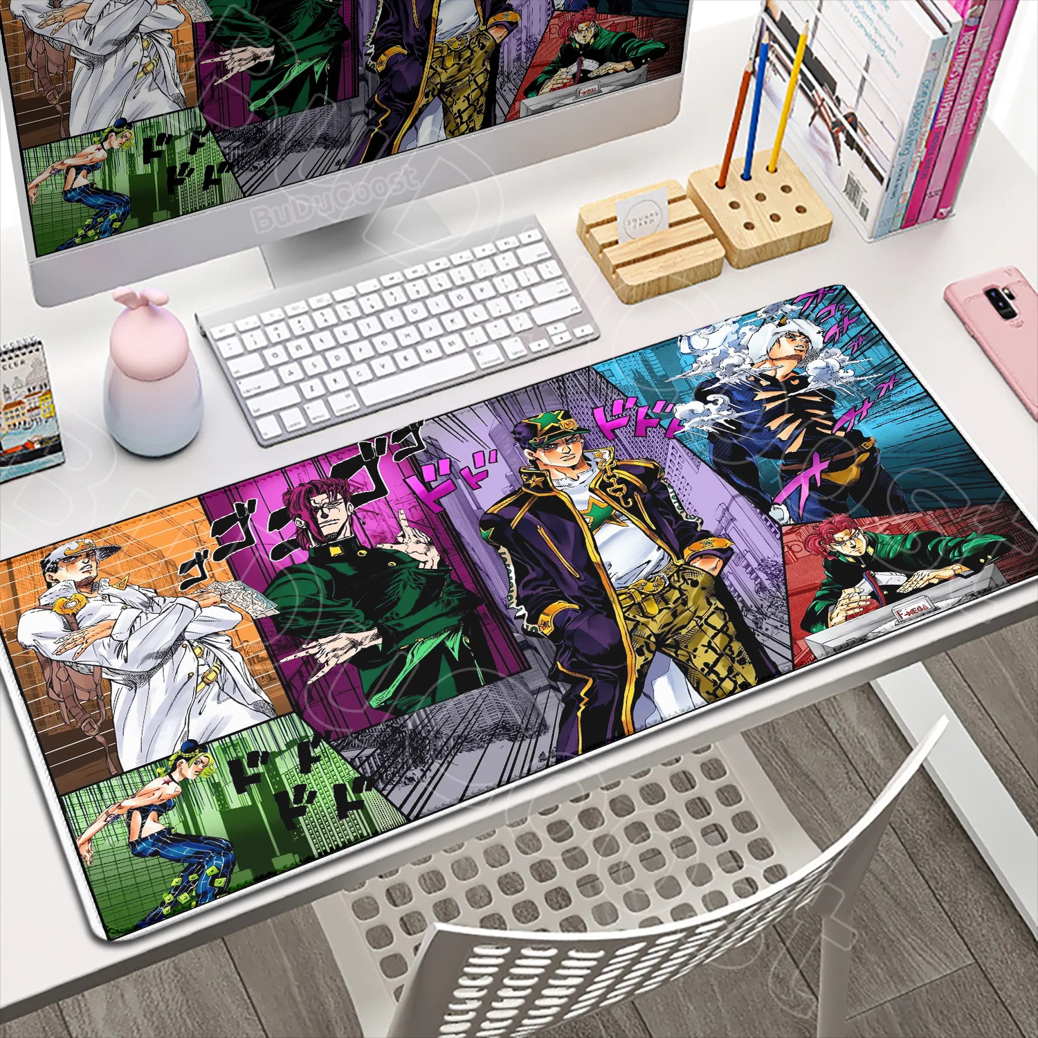 

2026 New Wallpaper Anime JOJO Large Mousepads Keyboard Mouse Pad Gaming Accessories Laptop MousePad Carpets Mats XXL PC Desk Mat