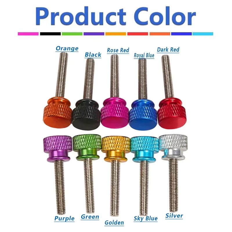 1Pcs M5 Aluminium Alloy Knurled Thumb Screw Step Bolts Stainless Steel Thread Hand For Computer Case Refit 5~100mm