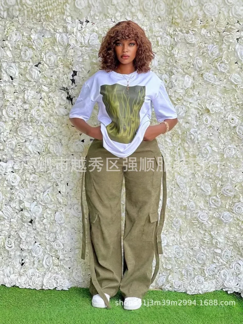 

Женские комплекты из 2 предметов Dashiki, Новое поступление в африканском стиле, летние и осенние одинаковые комплекты, комплекты из двух предметов, топ, брюки, костюмы, одежда
