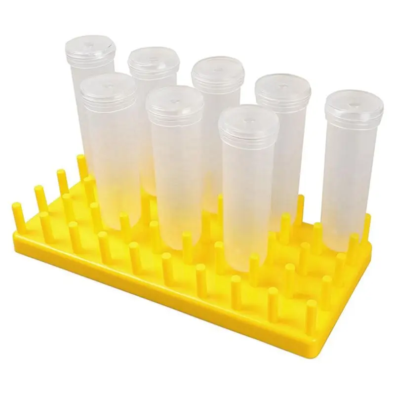 ABNP 8 قطع 50 مل أنابيب زهور كبيرة مع حامل أرفف لقطع أوراق الحليب والجذع والزهور