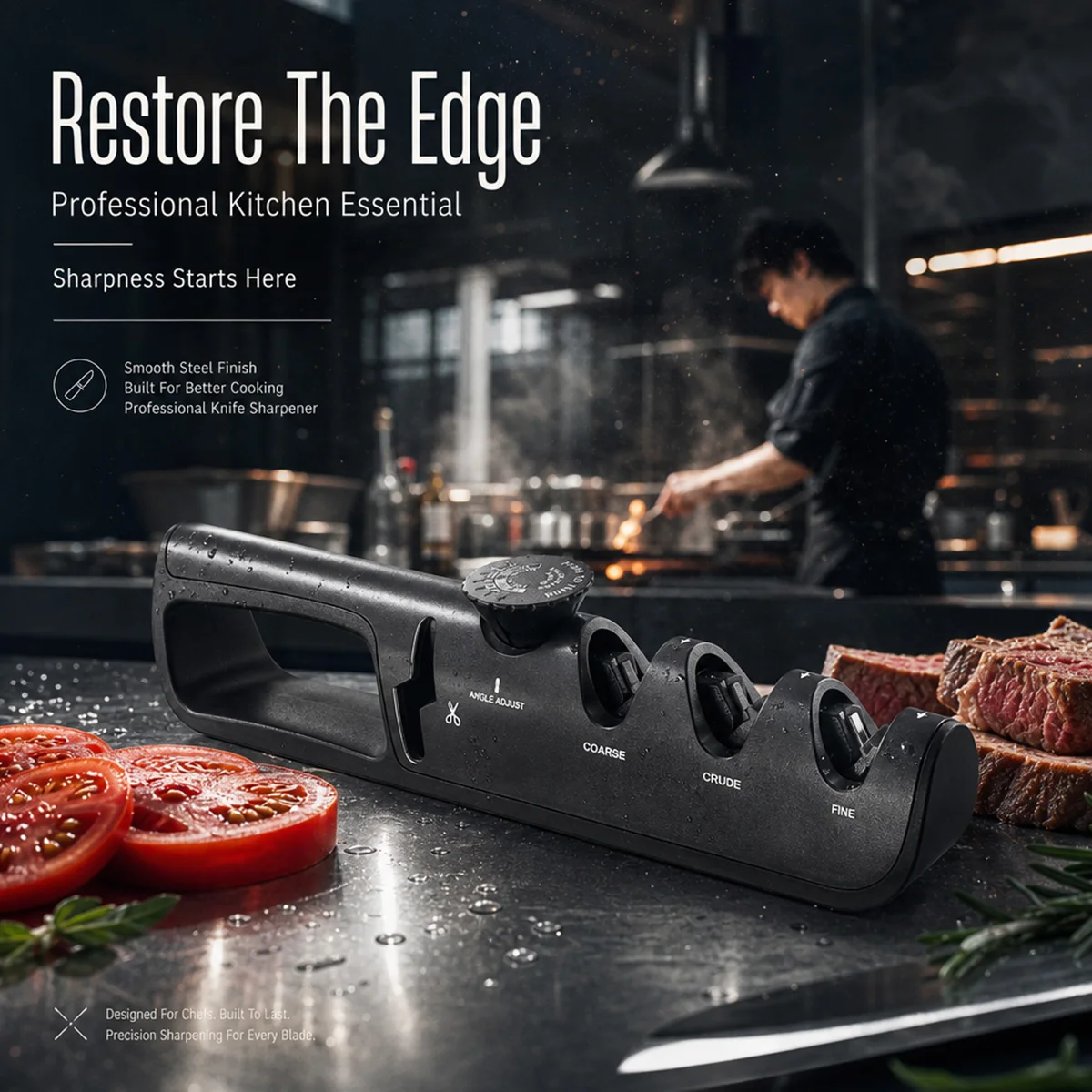 4-Slot Adjustable Professional Knive Sharpener Kitchen Knife Sharpener Sharpening System Kitchen Gadgets Knife Sharpening Stone