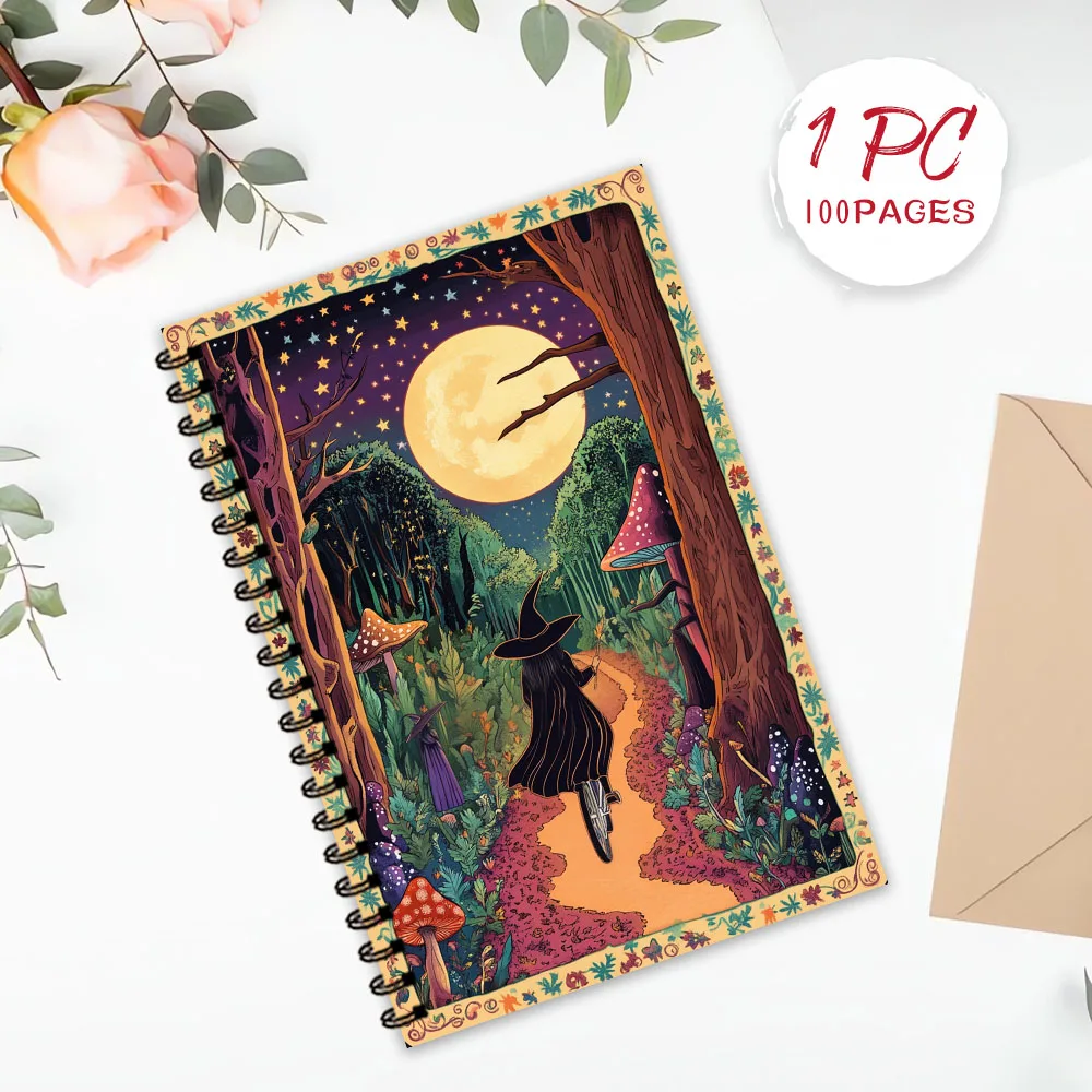 Hexen-Reisenotizbuch, Tagebuch, Blanko-Linienblätter, Ideales Geschenk zum Notieren, Inspirierend für Männer und Frauen, Perfekt für Studenten