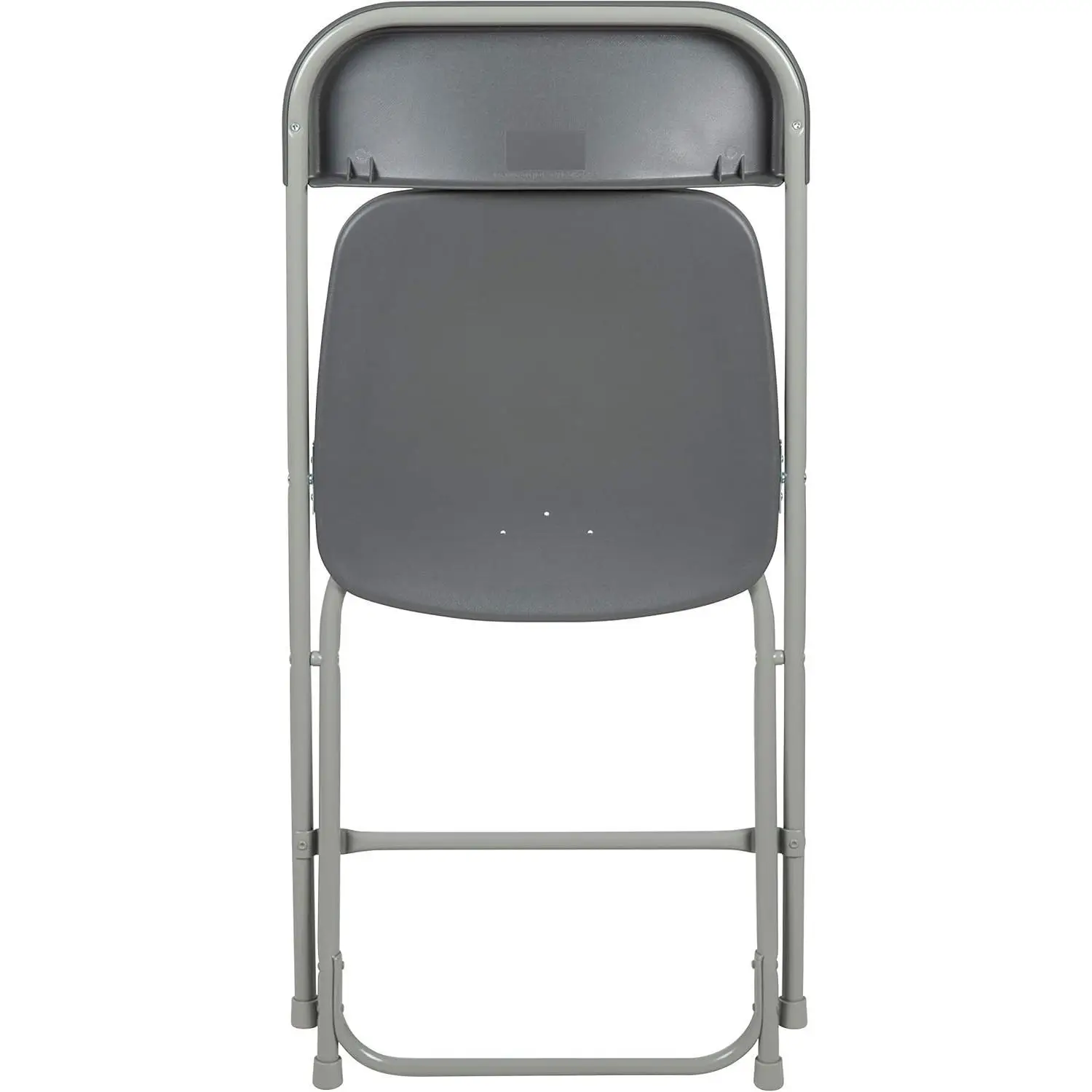 Juego de 10 sillas plegables de plástico resistentes para interiores/exteriores, sillas apilables comerciales plegables con 650 lb. Peso estático