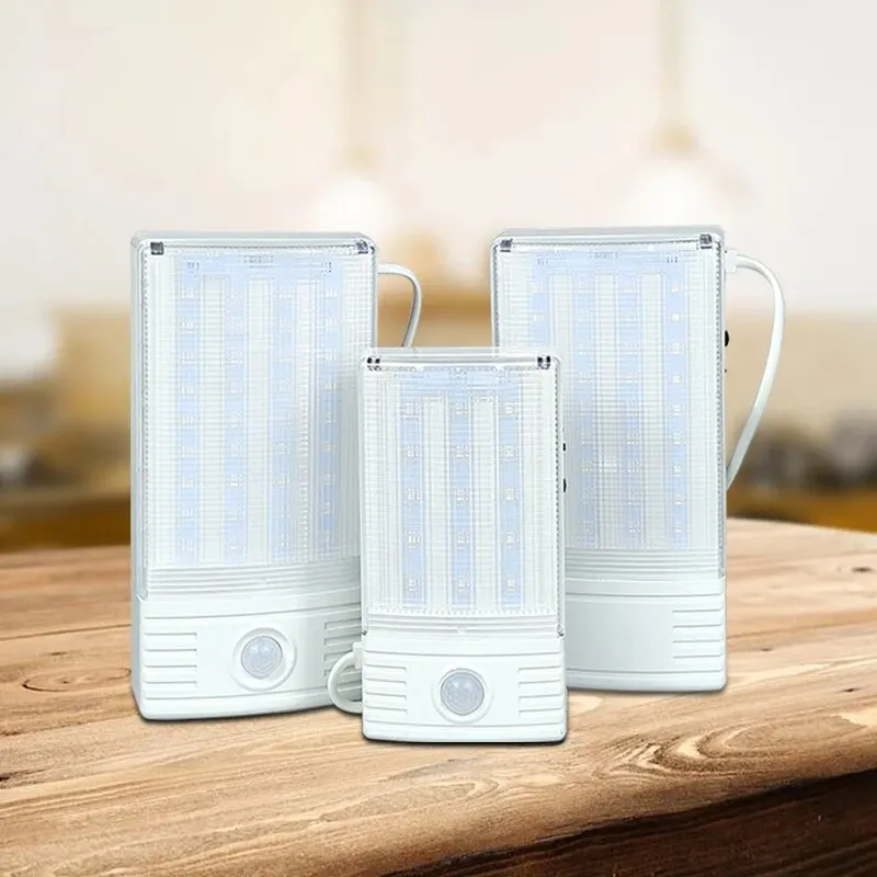 Motion Sensor LED Emergency Light Fire Emergency Luminaries Indoor Home Wall-mounted Rechargeable Lantern Automatic Exit Lamp