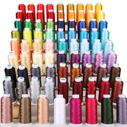 New 40 Weight 120D/2 Polyester Embroidery Thread 4000 Meter Brother Singer Household Industrial Machine 80 Ｍadeira Colors Choice