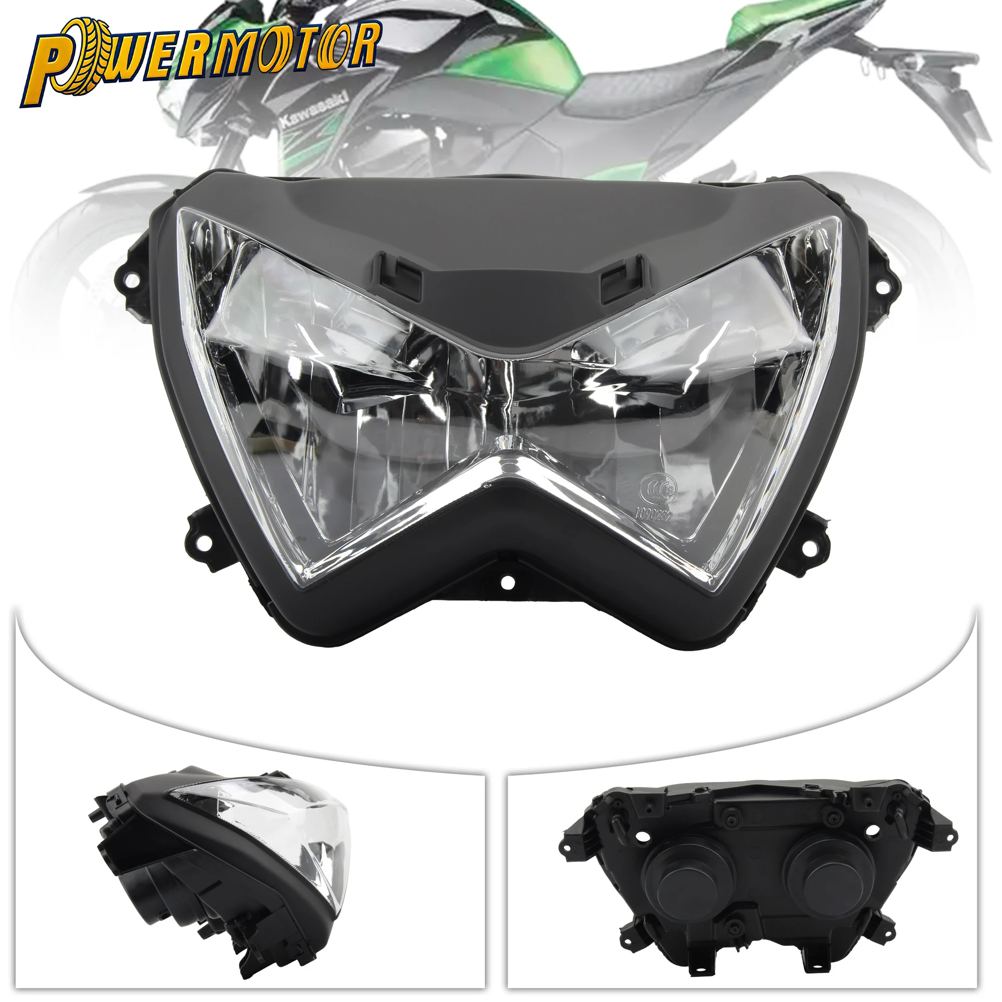 

Motorcycle Headlamp Assembly Front Head Light Case For Kawasaki Z250 Z800 2013 2014 2015 2016 2017 Street Motorbike Spare Parts