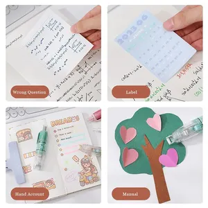 Pressione a mini fita dupla face com cola de ponto para substituir a fita central substituível portátil de alta aparência do estudante central 10 principais vendas cola bastão kawaii - №5