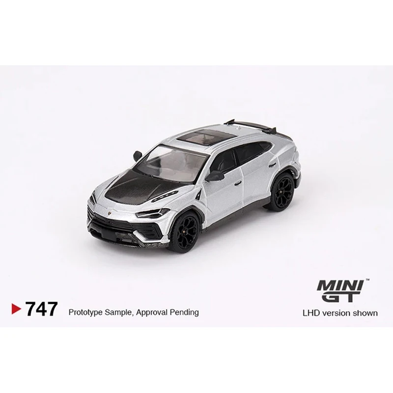 MINIGT 747 In Stock 1:64 Urus Performante Grigio Nimbus Diecast Diorama Model Collection Miniature Toys