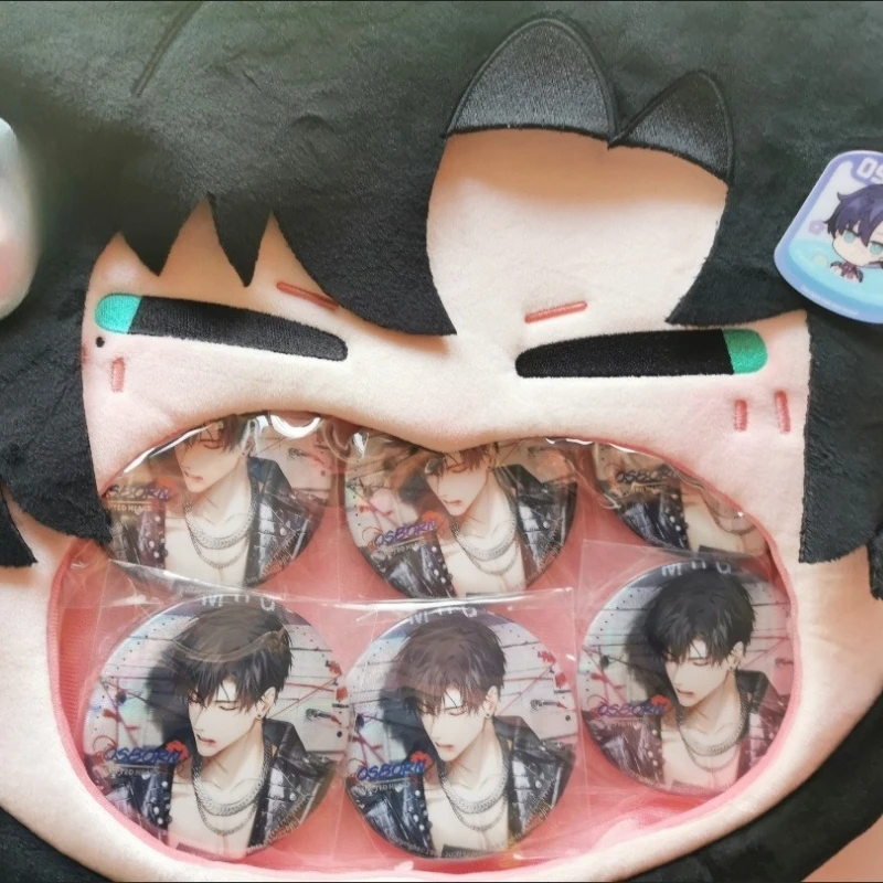 Anime jogo luz e noite osborn kawaii rosto cosplay lolita menina engraçado macio pelúcia itbag mochila carteira decoração fãs presente