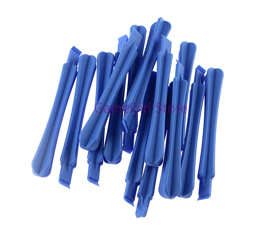 10 Stuks Blauw Plastic Driehoek Pry Bar Demontage Opening Tools Voor Xbox360 Xboxone Ps4 Ps3 Psp Psv Psv Console Controller