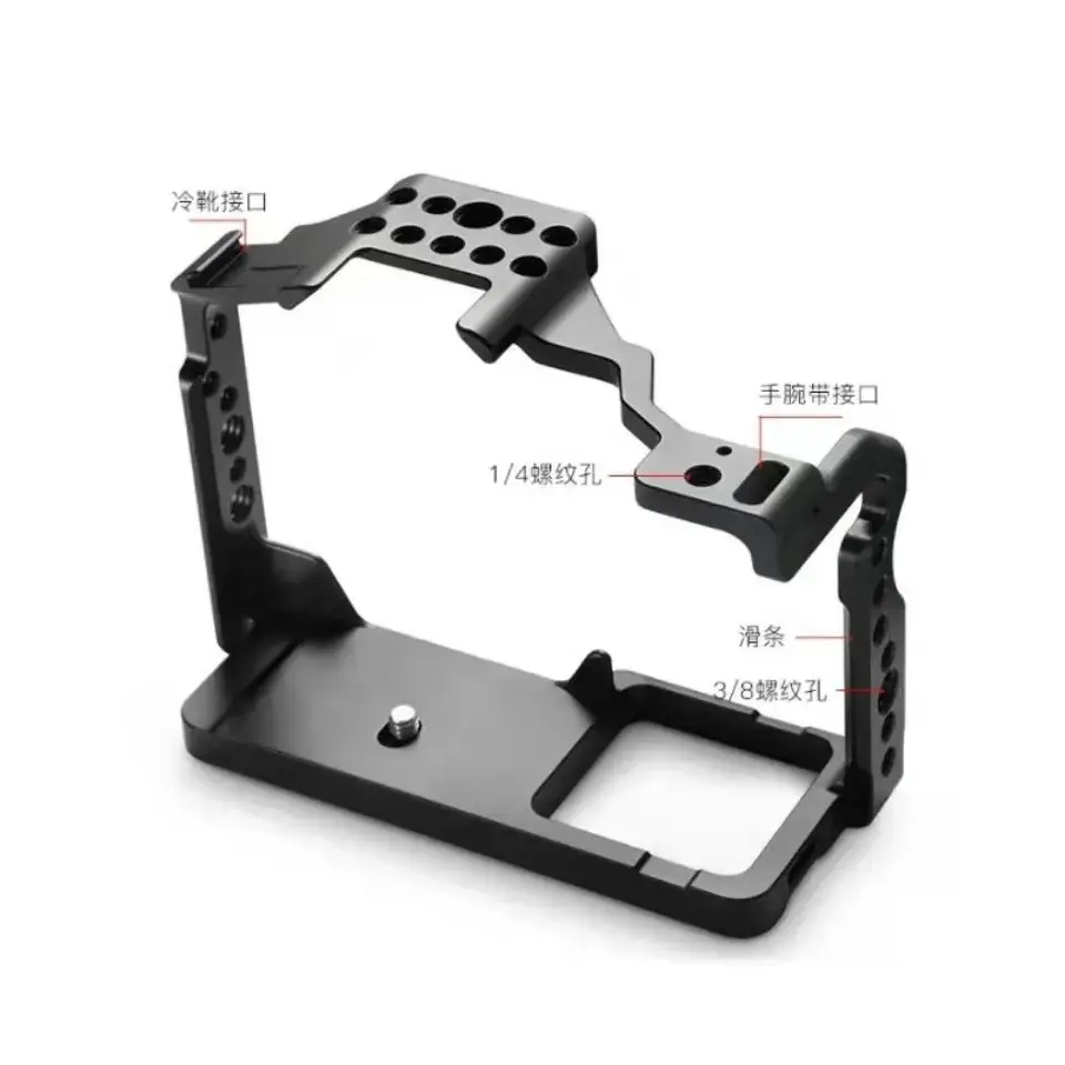 RaidNeo GH5 GH5S Camera Cage for Panasonic Lumix GH5 GH5S Vlog Video Shooting Stabilizer Cage Frame Rig for Monitor Holder Flash