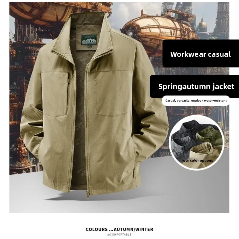 High Quality 2026 New Autumn Men Tactical Water-repellent Jacket Leisure Outdoor Cargo Coats Male Casaco Masculino Windbreaker