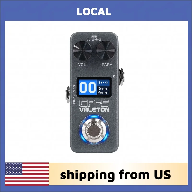 VALETON GP-5 Super Compact Multi-Effects Processor NAM/IR Loader Guitar Bass Pedal English Version Shipping From US
