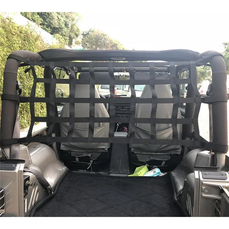 

Firmly Car Roof Storage Net For Jeep Wrangler Trunk Net Multifunctional Mesh Cargo Net