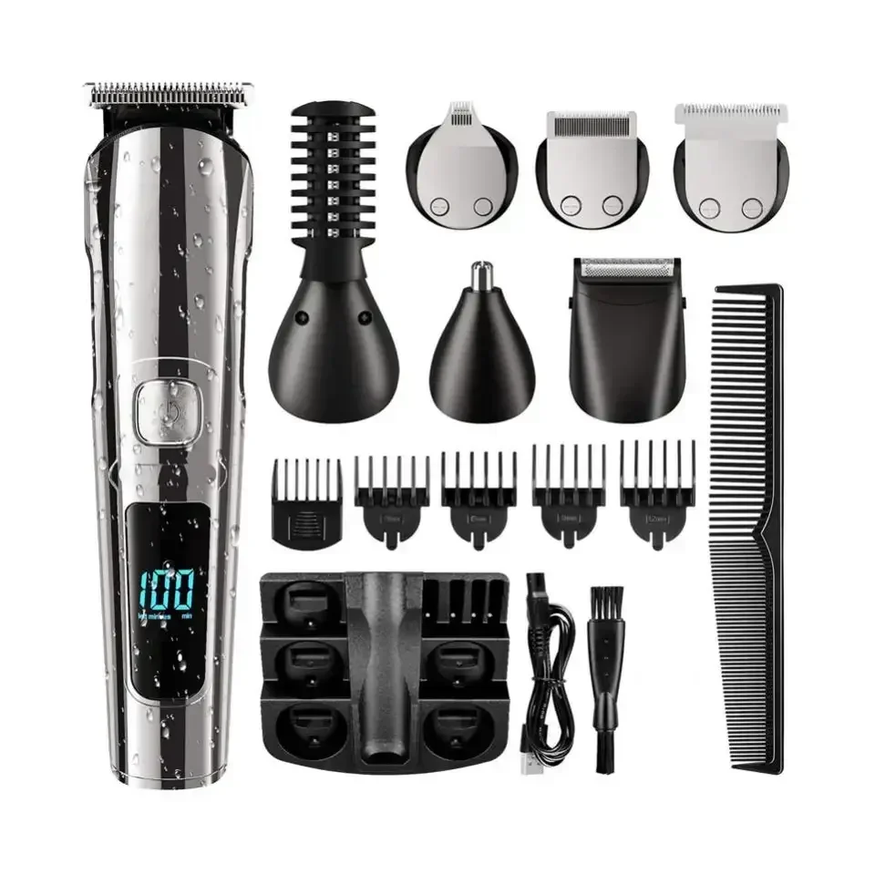 

FK-8688T Rechargeable Electric Cordless Hair Clipper Kit for Man with Beard Trimmer Professional Barber Hair Trimmer