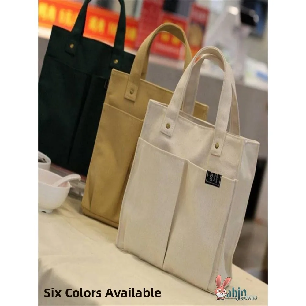 

Large Capaci Canvas Bag ex Portable Commuter Bag Durable Tote Bag for Men And Women Suitable for Office Use