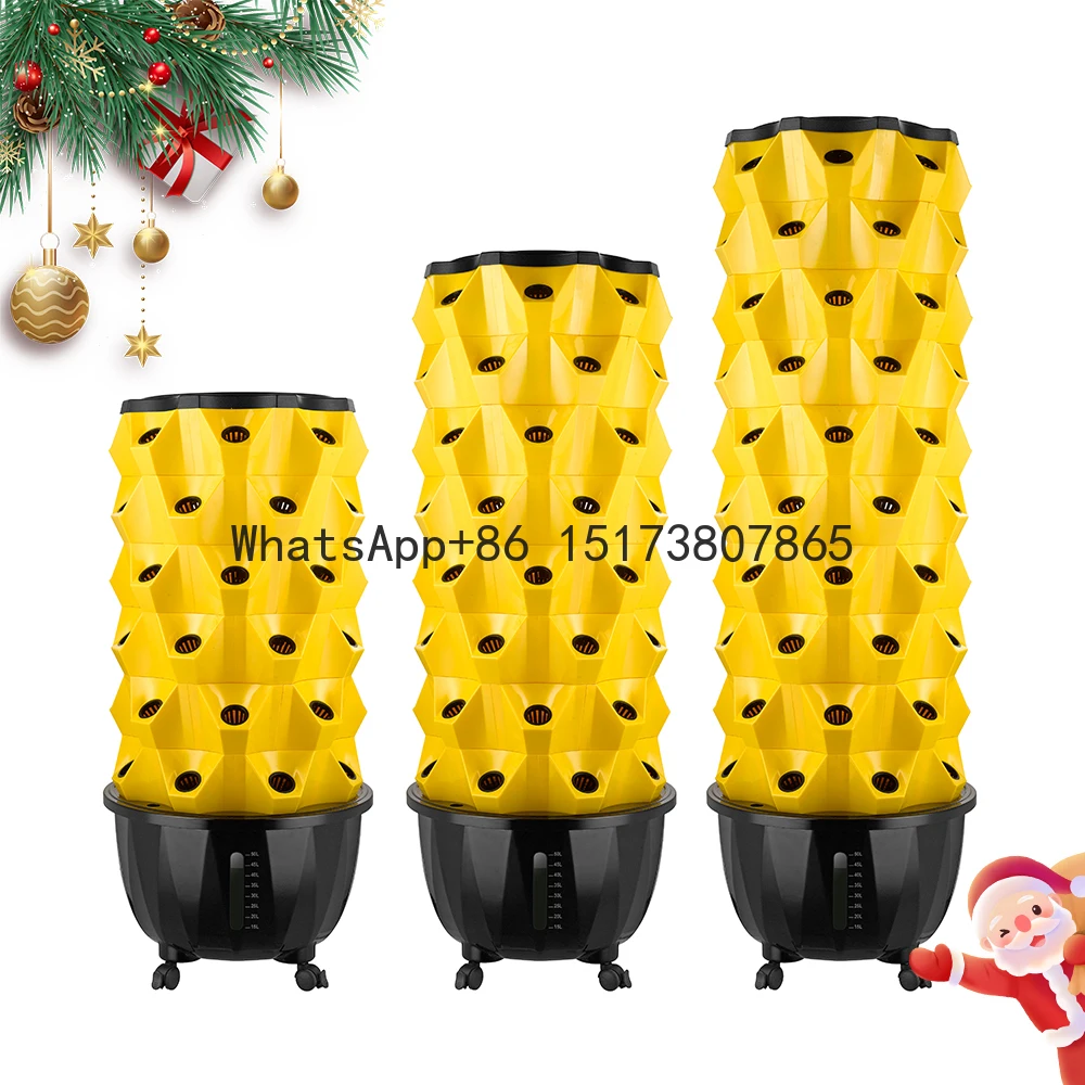 

New Tower Garden Water Spray Aeroponics Agriculture Vertical Pineapple Hydroponic Tower Growing Systems