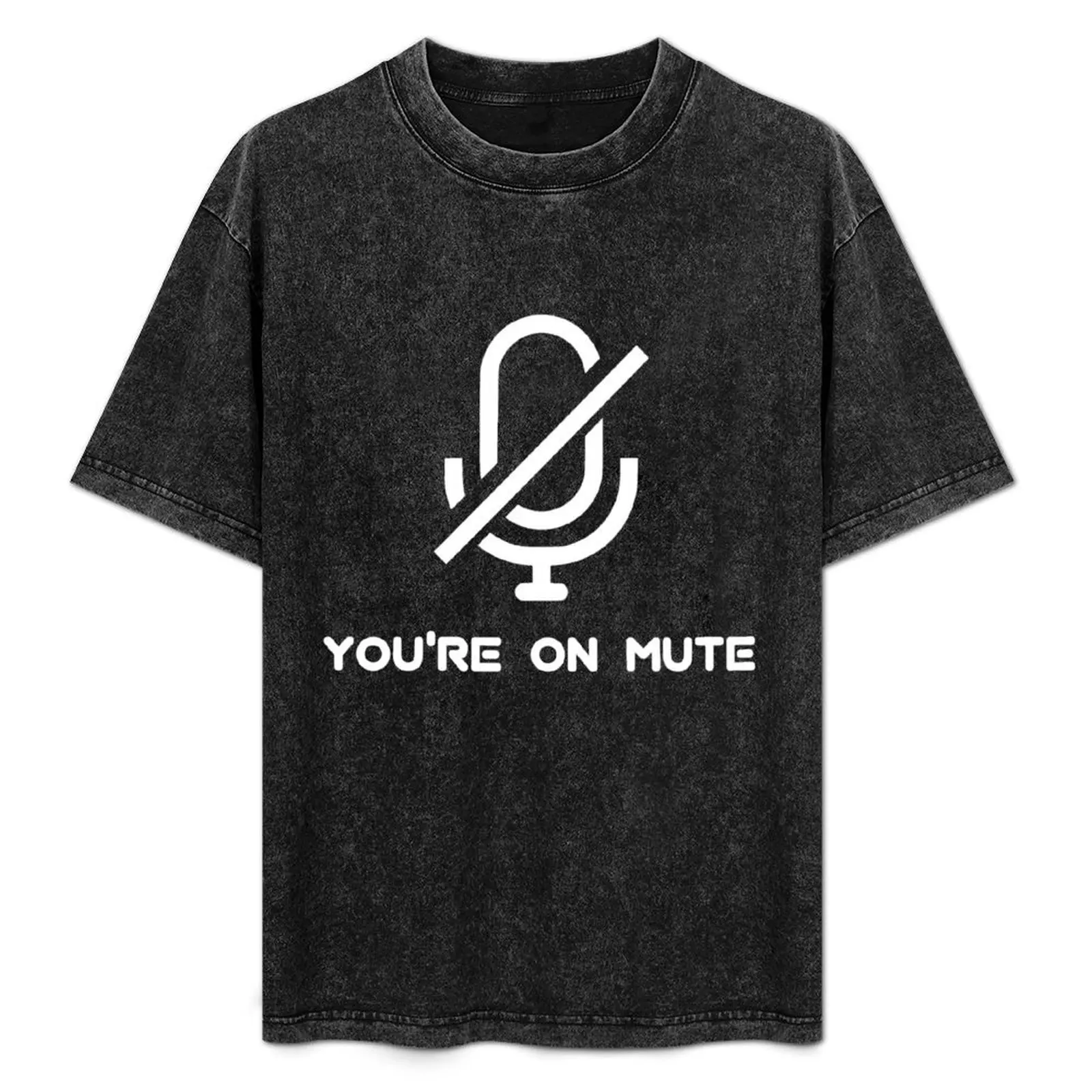

You're on Mute T-Shirt Minimalist Plain Crew Neck T-Shirt