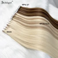cinta en extensiones de cabello humano mujeres negras 613 cinta en 50g extensiones de cabello humano doble dibujado