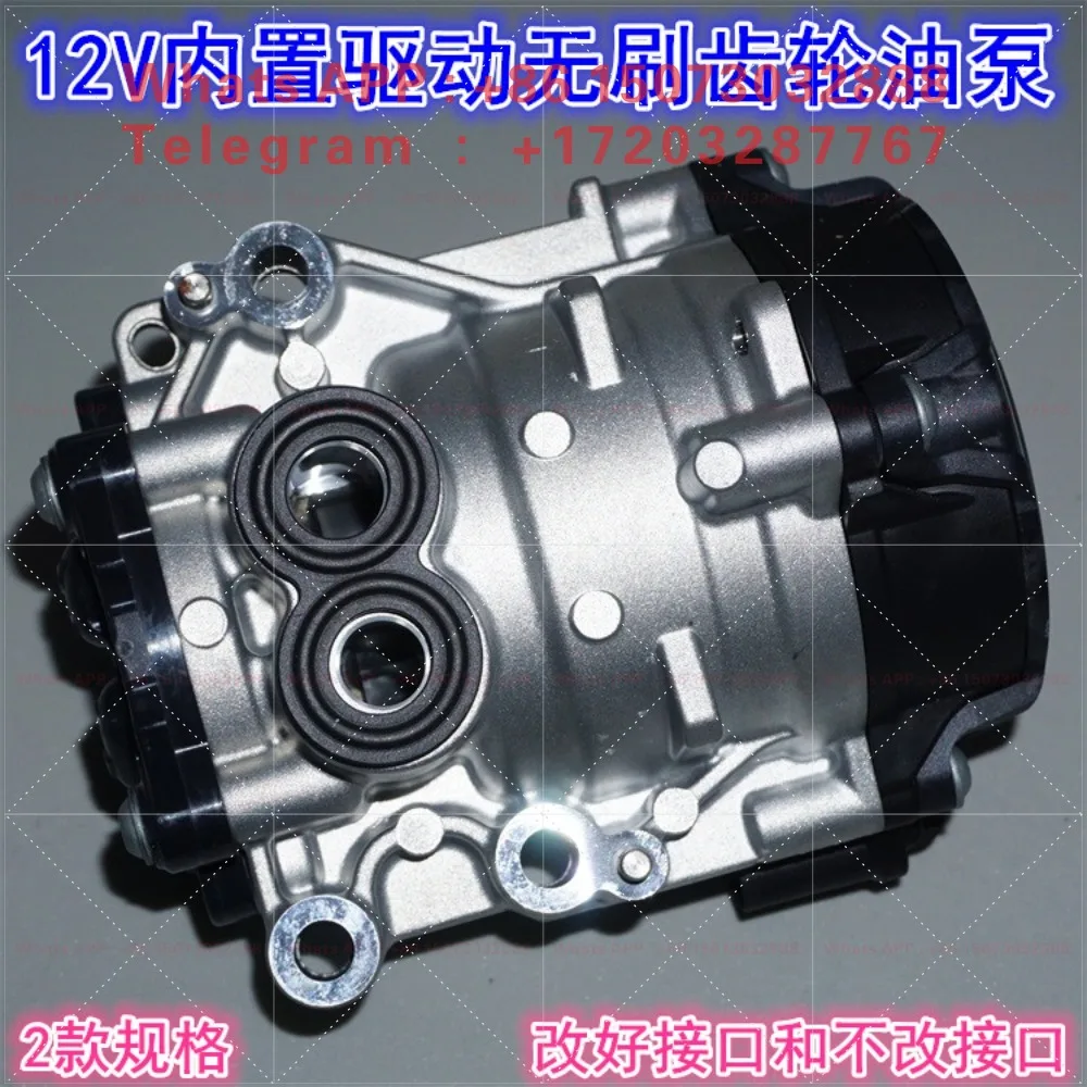 Built-in drive 12V high-power strong magnetic brushless motor gear oil pump, self-priming large flow cycloid