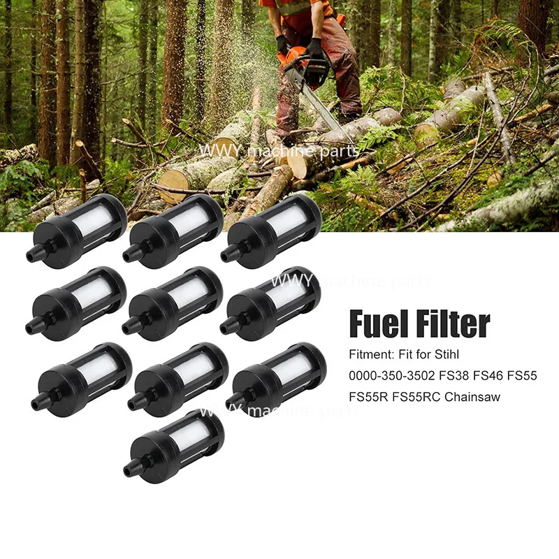 10PCS Suitable for Steele Chainsaw Lawn Mower Gasoline Filter 5.7mm 0000-350-3502