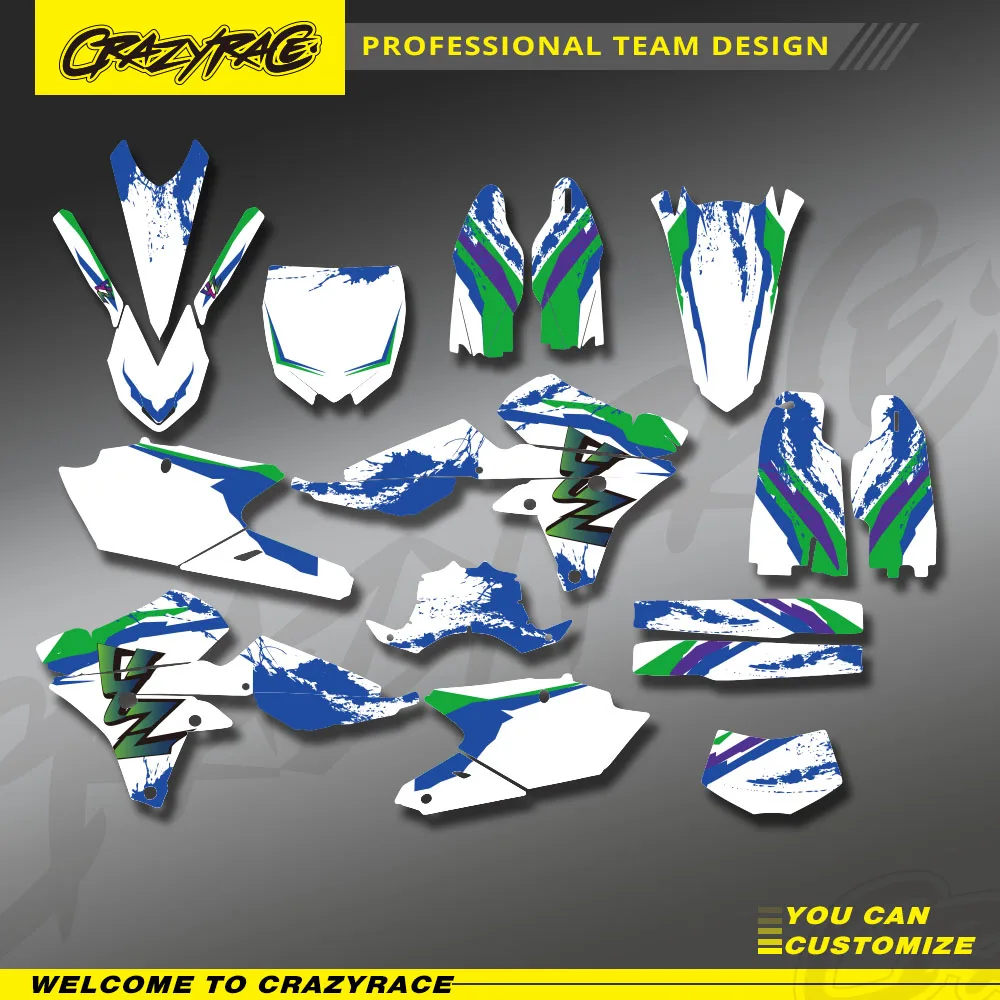 

Наборы графических наклеек для мотокросса, наклейки-декали для YAMAHA 2014-2018 YZ250F, 2014-2017 YZ450F, 2015-2018 YZ250FX, WRF250, индивидуальный дизайн