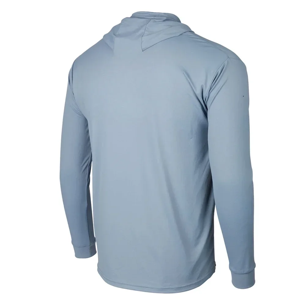 قمصان الصيف الرجال طويلة الأكمام جيرسي الصيد التهوية تيشيرت صيفي تنفس القمم ملابس الصيد UPF 50 الملابس #3