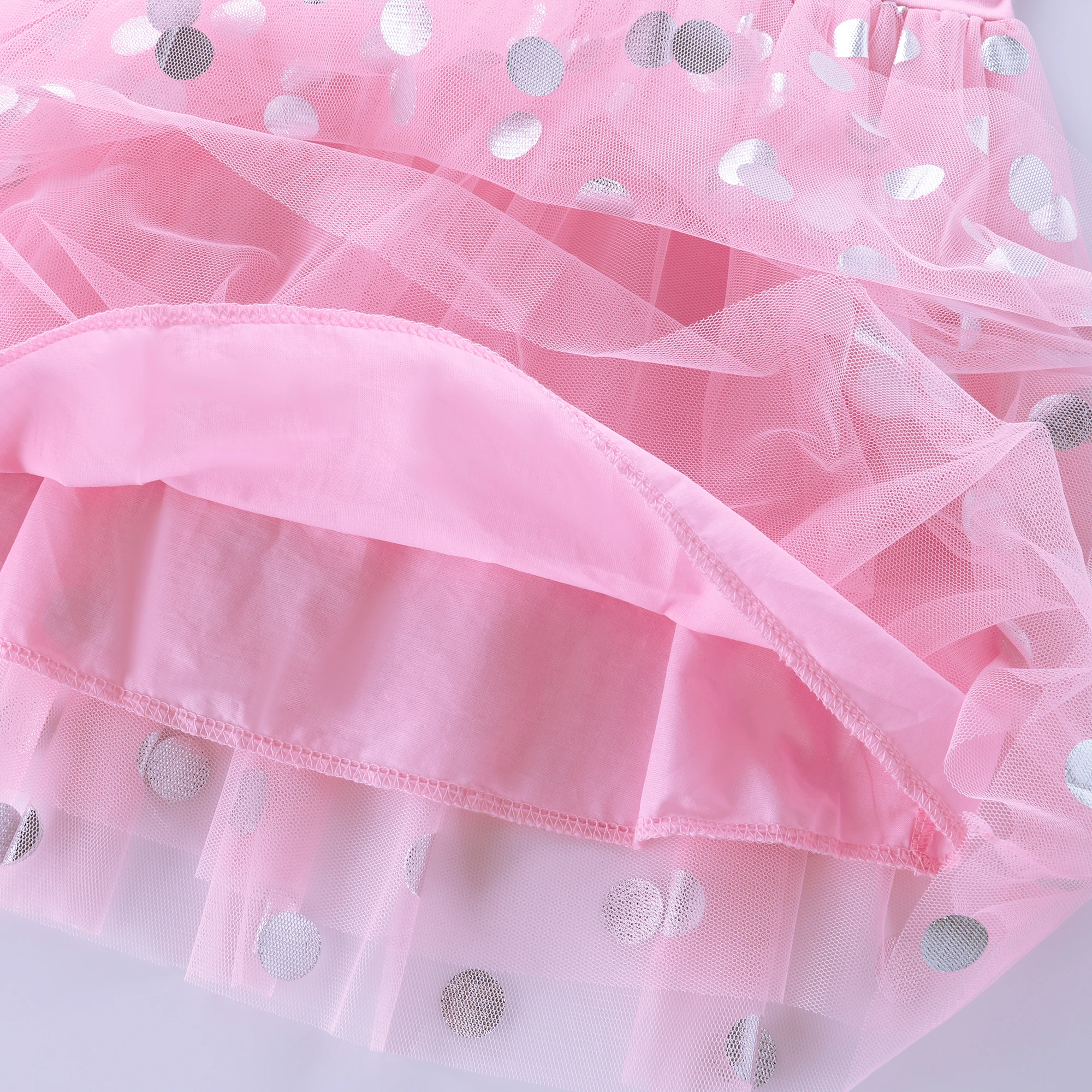 Sommerkleid für Mädchen aus Baumwolle, Meerjungfrau, bestickt, gepunktetes Netzstoff, Prinzessinnenkleid SH1803 – Detail 13