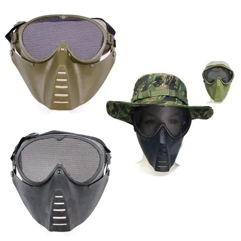 CS Army Funs War Game Face Protective Masks Military Tactical Face Shield Full Face Anti-fog Paintball Mask Cosplay Stage Props