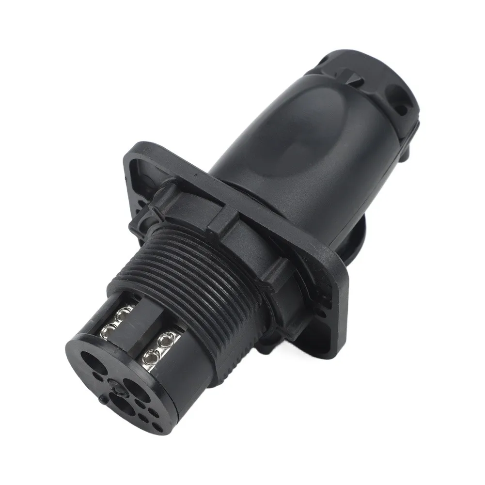 Waterproof 70A Trolling Motor Connector Socket with Locking Ring and Sealed Gasket for 1For 2V to 48V DC Boat Motor Use
