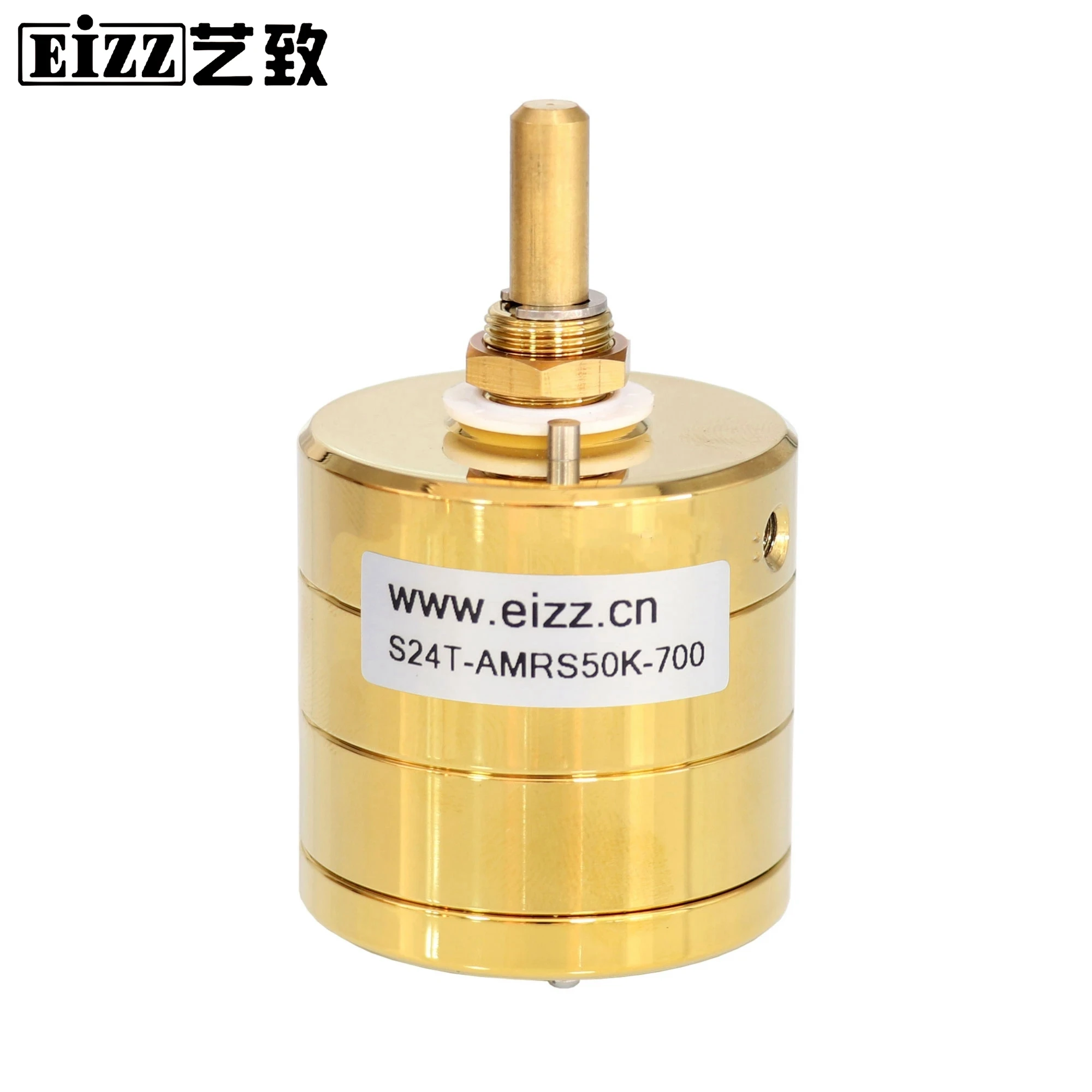 EIZZ Premium 10K 50K 100K 250K AMRS Resistors 24 Steps Stereo Volume Potentiometer Attentuator HIFI Audio DIY  Sound Improve