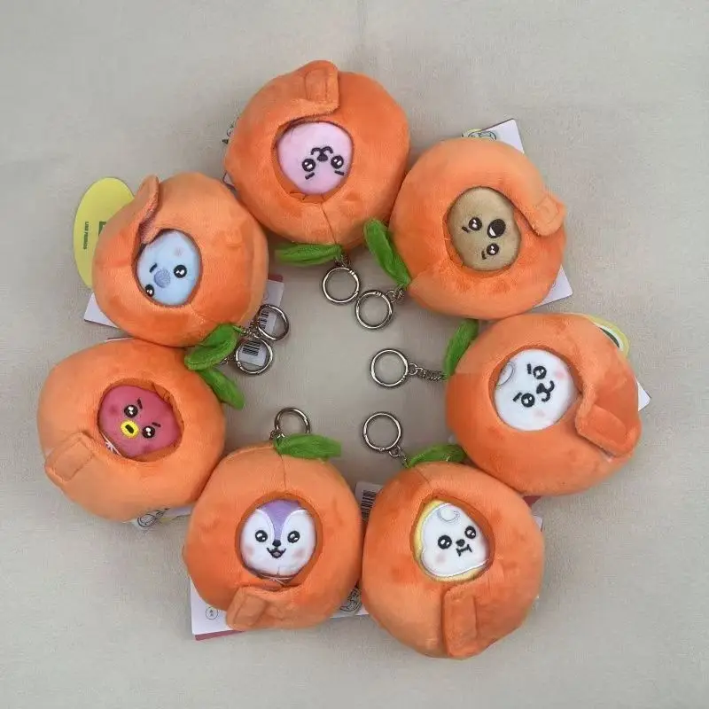 

Плюшевая игрушка BT21 CHIMMY COOKY в стиле аниме, креативная новая оранжевая плюшевая кукла для вечеринок, брелок-рюкзак, аксессуары, подарок для девочек