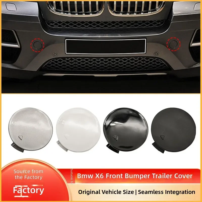 For BMW X6 E71 Front Bumper Trailer Tow Hook Cover 51117074459