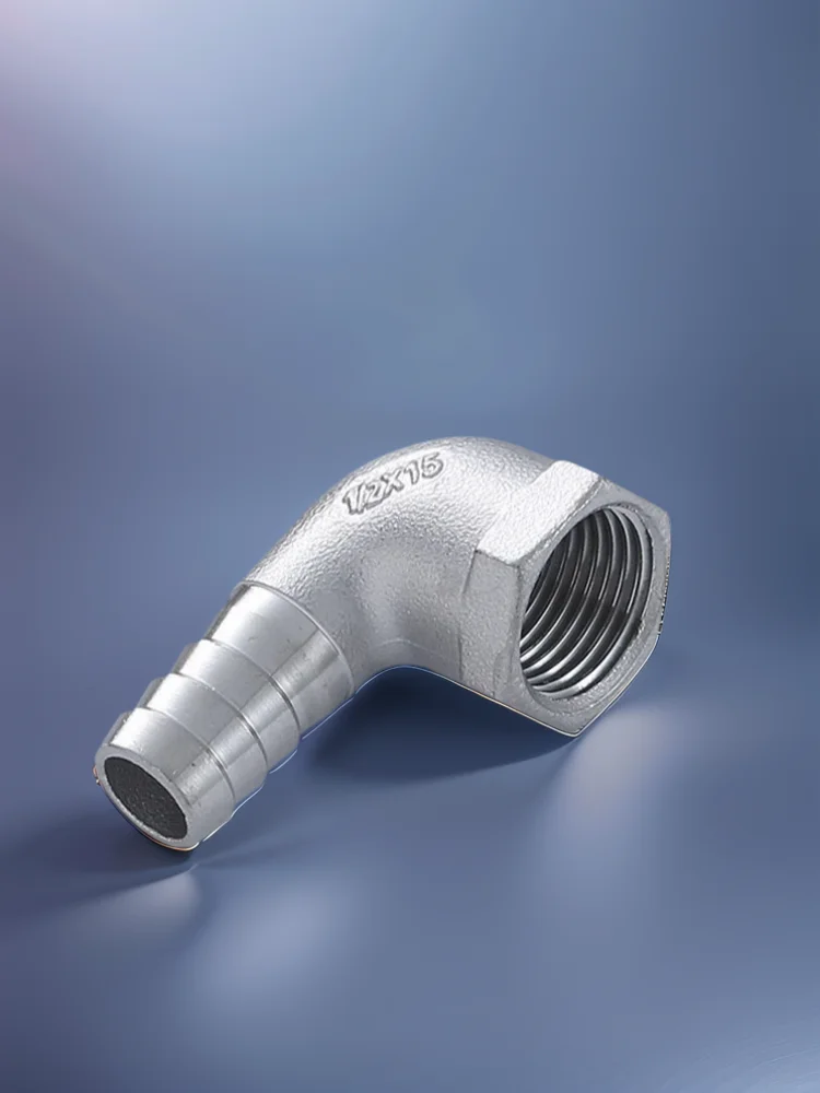 304 acier inoxydable BSP femelle 90 degrés coude raccord de tuyau barbelé tuyau pagode Joint coupleur 8mm 10mm 12mm 1/8 "1/4" 3/8 "1/2