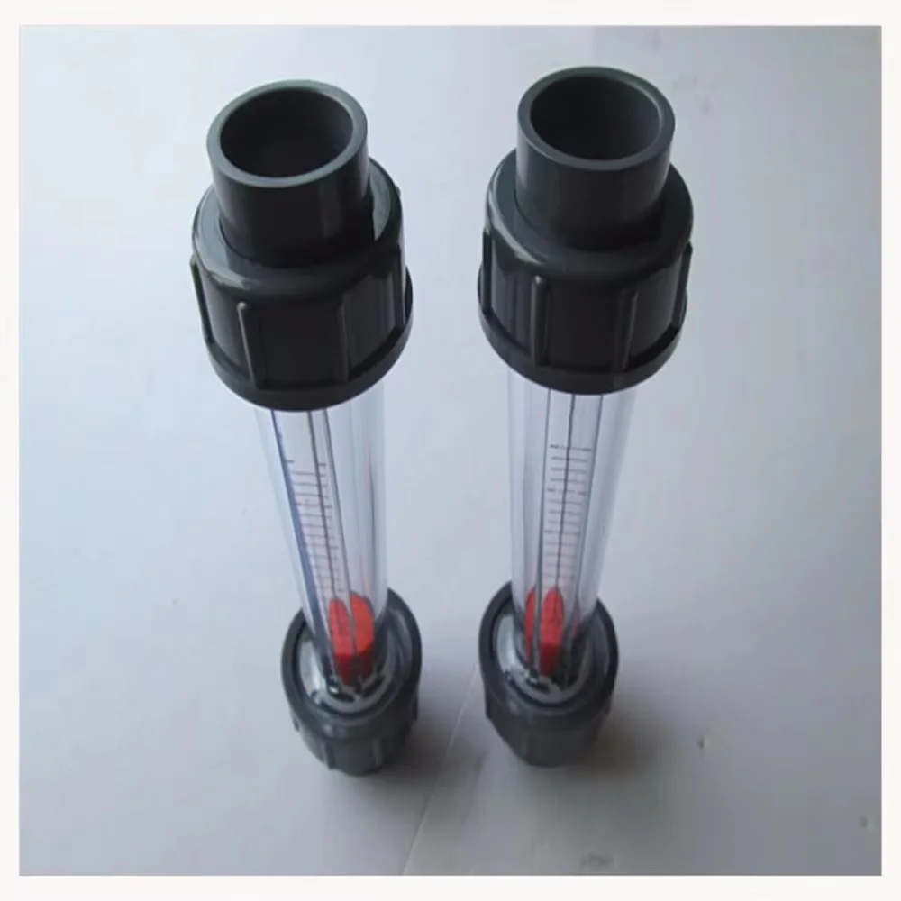 LZS-15 (25-250 L/H Long tube) Plastic pipe type rotor float liquid water meter Tools Measurement Instruments FlowMeters LZS15