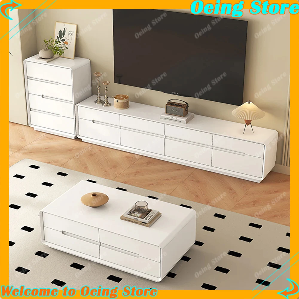 

Hiding Handles Tv Stand White Heavy Wall Hotel Floor Tv Stand Modern Drawers Muebleso De Sala Para Casa Home Accessories