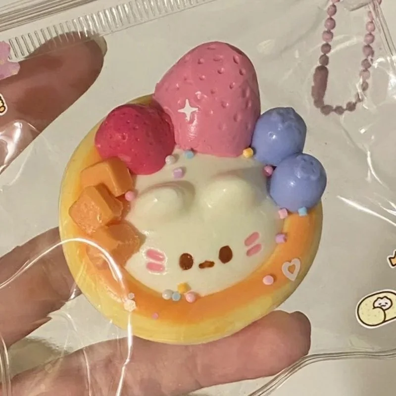 Jouet Squishy anti-Stress pour tarte aux œufs de dessin animé Kawaii, jouet à presser Fidget, Mochi Squishy, anti-Stress, jouets Fidget