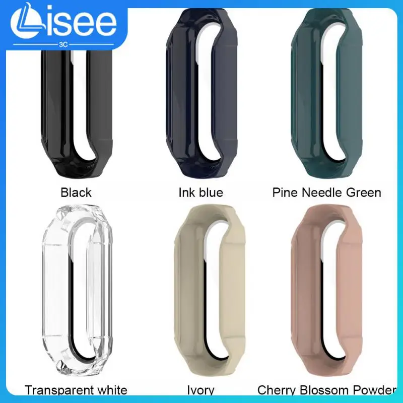 Full Coverage Protective Cover 2in1 Screen Protector For Miband 6 7 Band 5 4 Watch Case Protective Film Anti-scratch Soft Glass