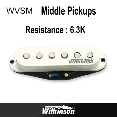 

Wilkinson Alnico V Single Coil Pickup WVSM Middle Pickup Single Coil White Pickup Professional Accessories