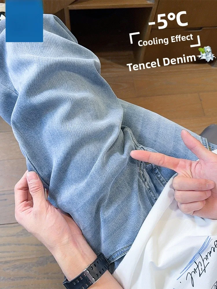 

Jeanswest Men's Denim Jeans Loose Straight Casual Long Pants American Retro Sle Spring Autumn New Arrival