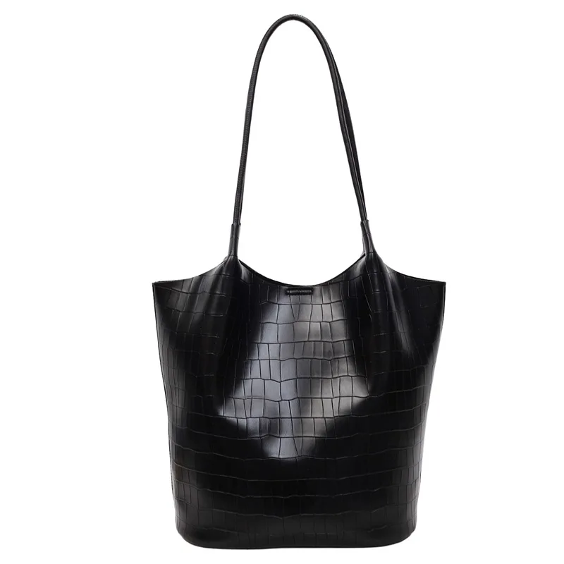 

2025 New Fashion Stone Pattern Large Capacity Tote Bag for Women - Commuter Bag, Versatile Single Shoulder Spacious Daily Bag