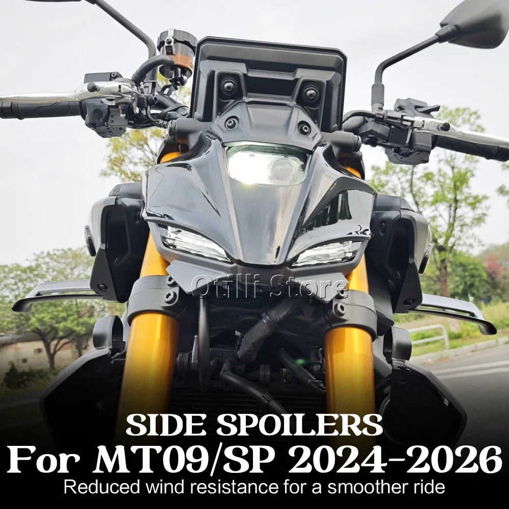 

Motorcycle Accessories Side Spoiler Winglet Front Fairing Protector For Yamaha MT-09 SP MT09 MT 09 2024 2025 2026 Side Panel