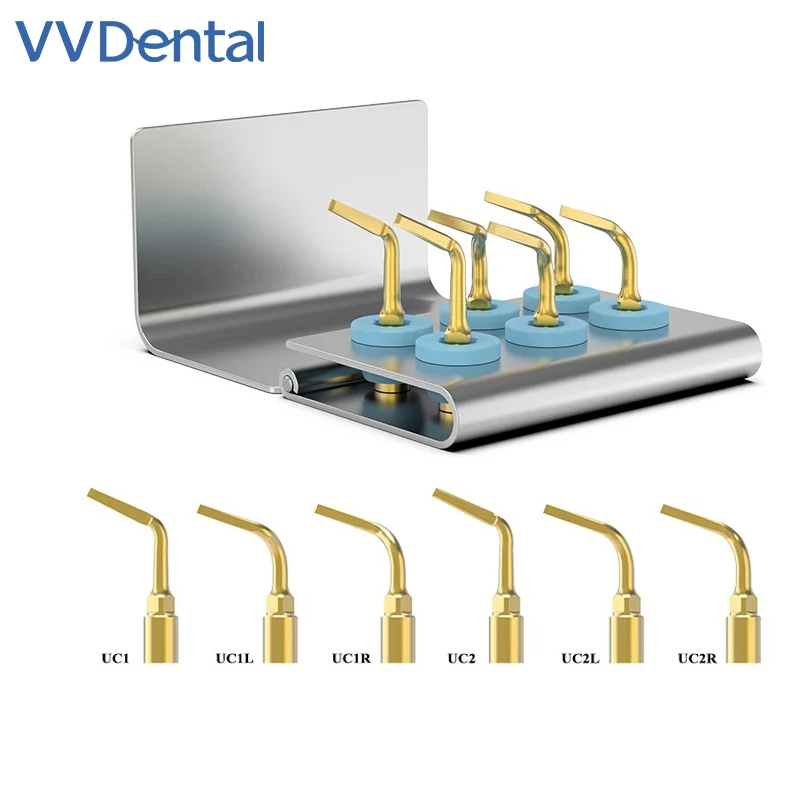 VVDental Dental Piezosurgery Tip Kit For Bone Cutting Implant And Exelcymosis Dental Surgery Tip Fit Mectron And Woodpecker