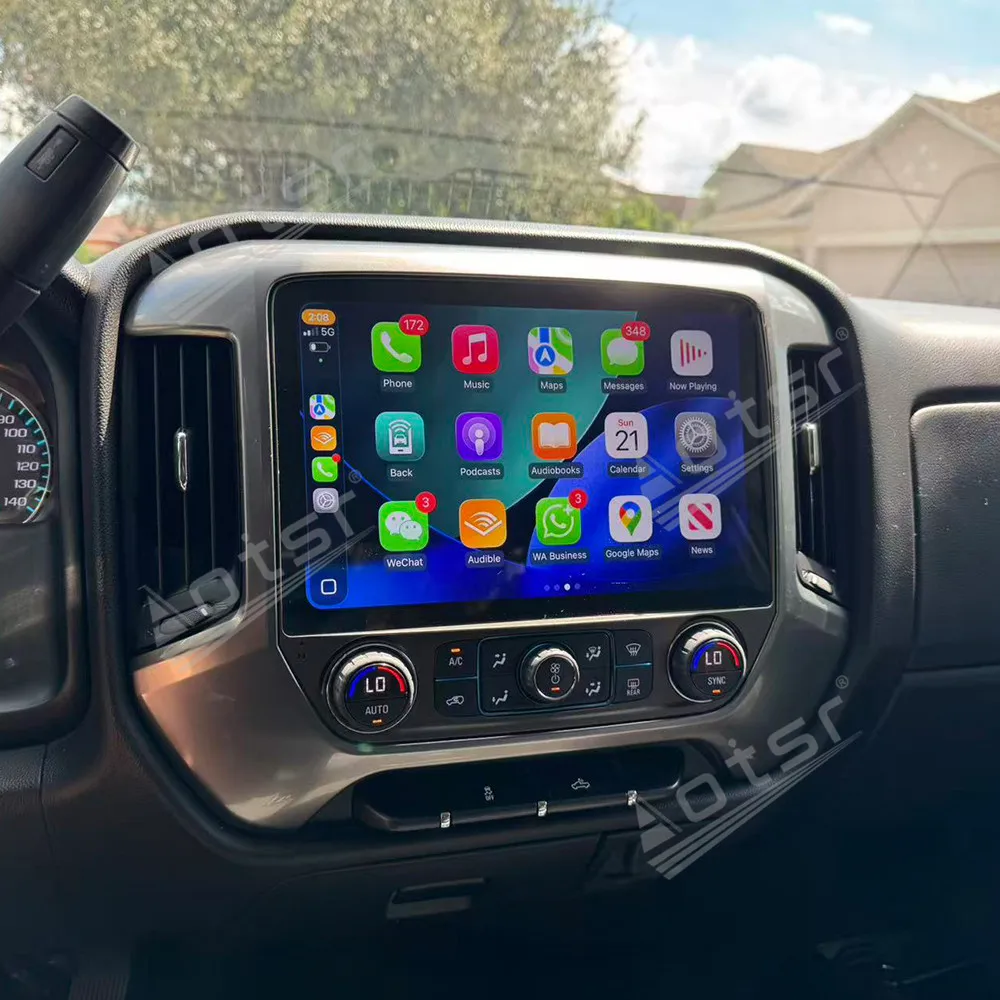 Horizontal Screen Car Radio For Chevrolet Silverado LTZ Z71 2014-2019 Car Multimedia Video Player GPS Navigation Carplay Unit