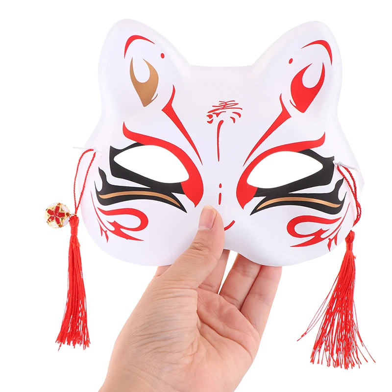 1pc Anime Fuchs Masken PVC halbes Gesicht Katze Maske Maskerade Festival Party Cosplay Requisiten – Detail 8