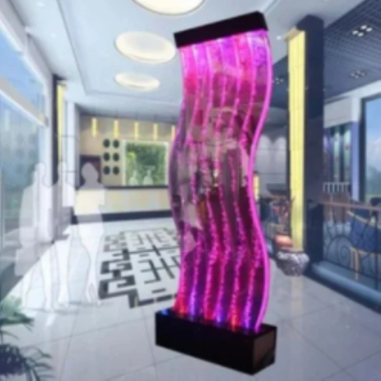 Customization.Water Fountain Panel Lights Dynamic Scenery Waterfall Curtain Decorative Bar Restaurant Wall Screen Dancing Water